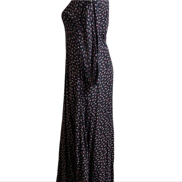 All That Jazz Vintage Black Floral Cottagecore Maxi Dress - Picture 4 of 7